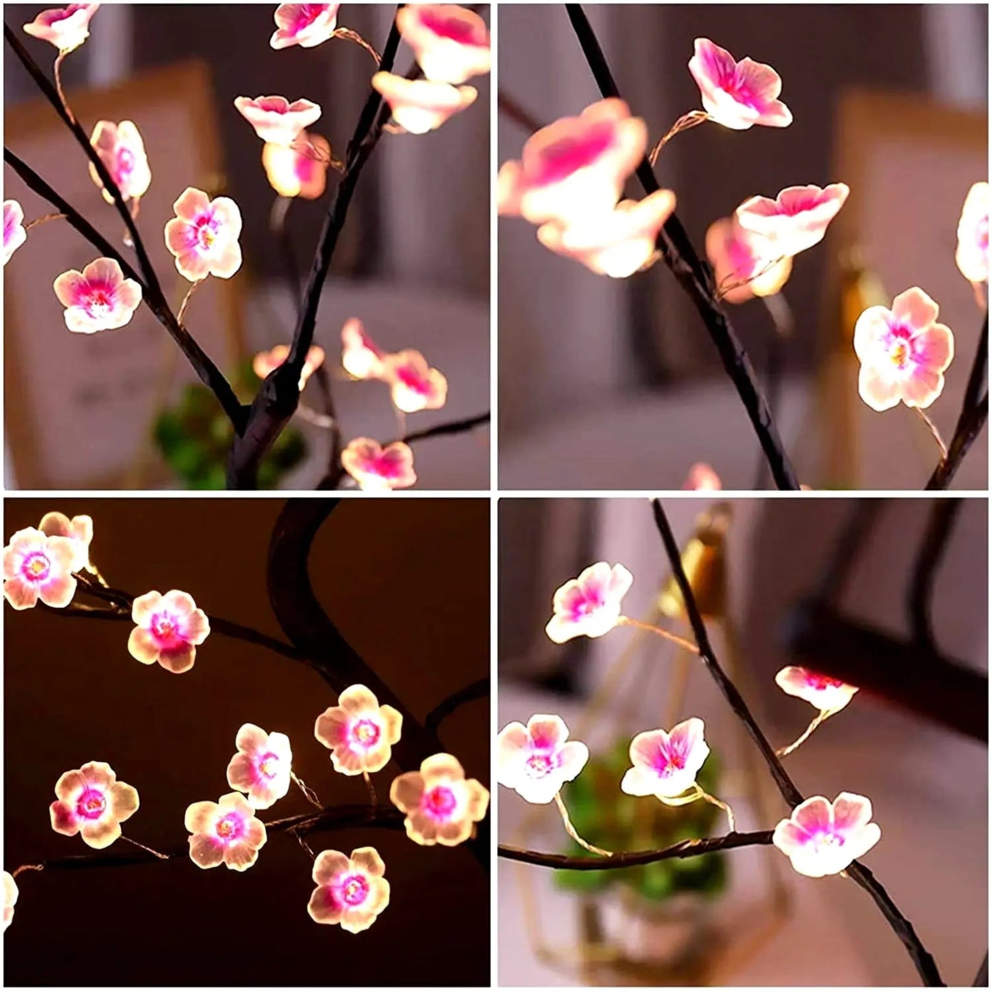 Cherry Blossom Tree LED Lamp | USB/Battery Powered Home Décor Light