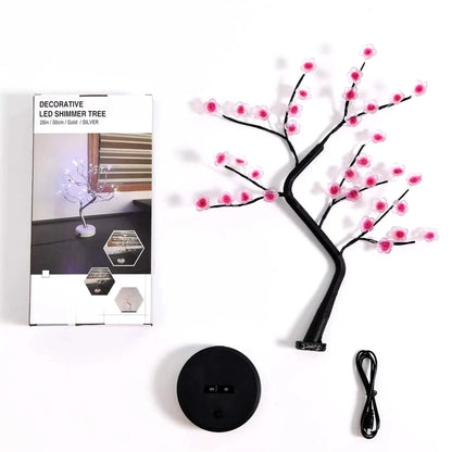 Cherry Blossom Tree LED Lamp | USB/Battery Powered Home Décor Light
