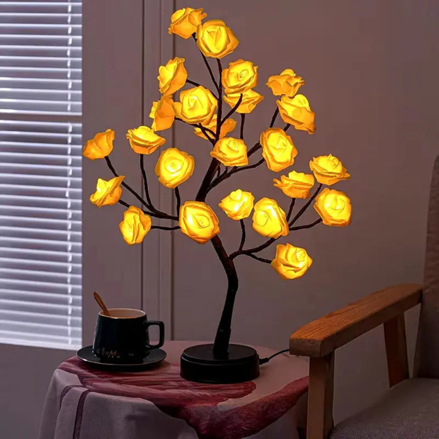 Cherry Blossom Tree LED Lamp | USB/Battery Powered Home Décor Light