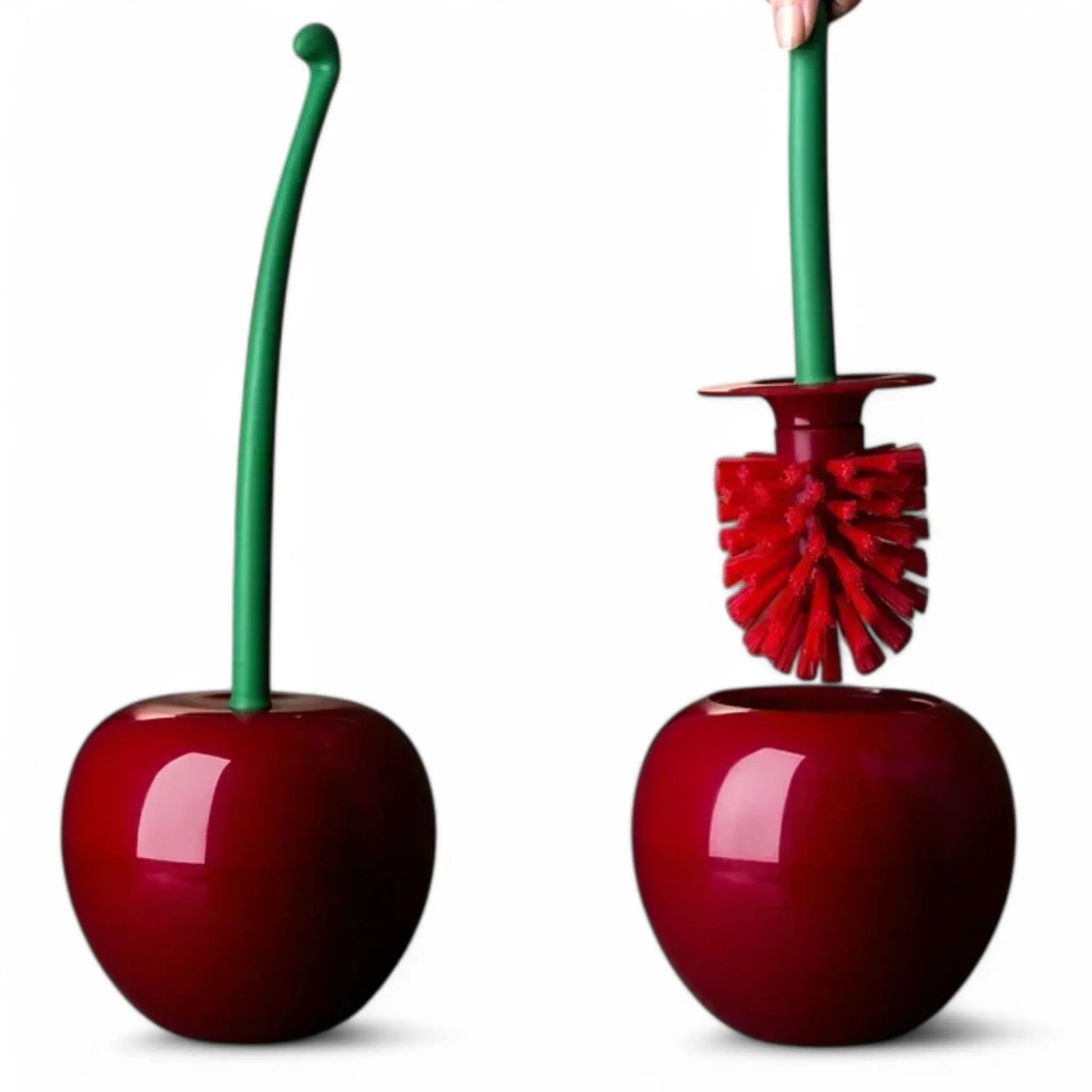 Cherry Toilet Brush with Holder – Cute & Creative Bathroom Accessory  Geniogoods