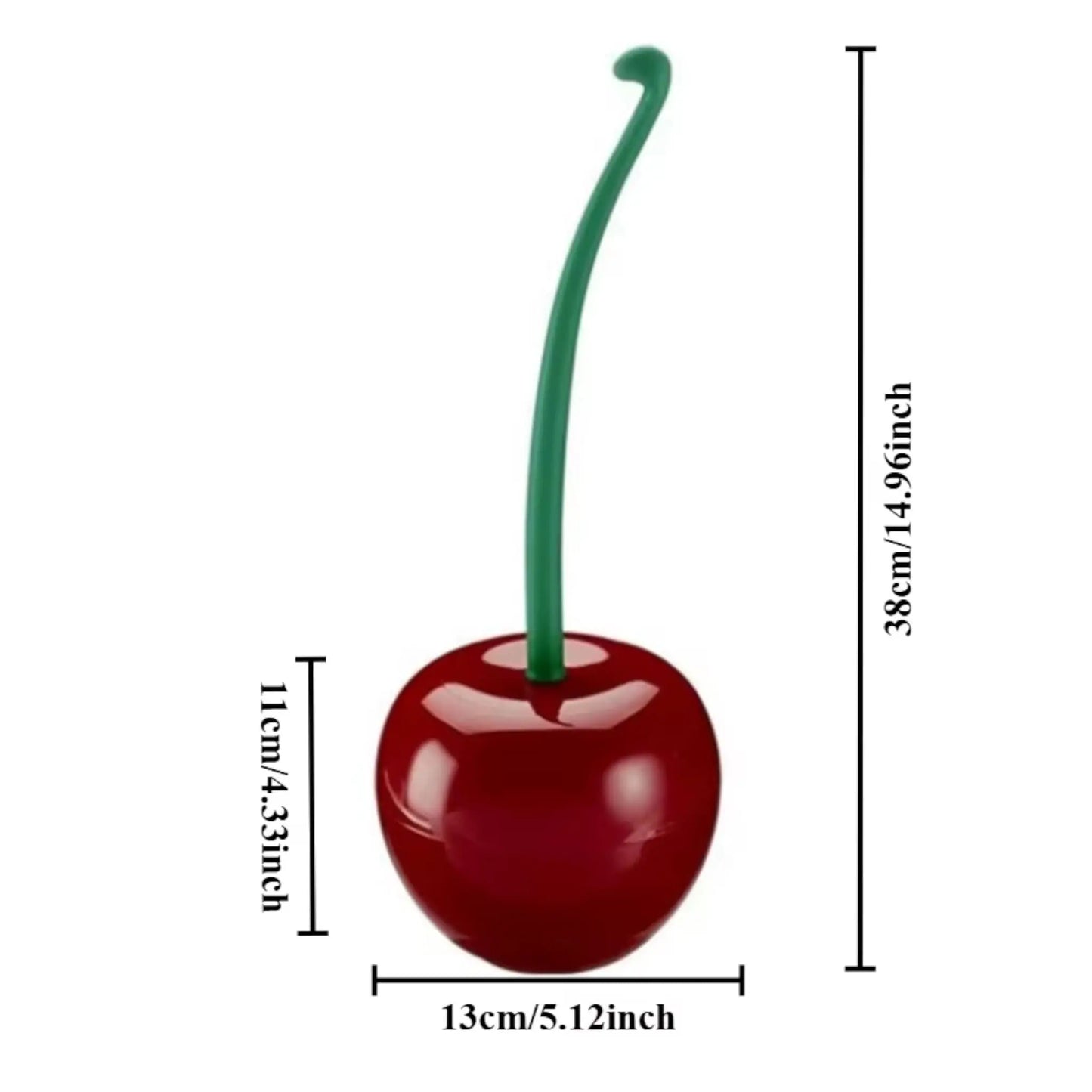 Cherry Toilet Brush with Holder – Cute & Creative Bathroom Accessory  Geniogoods