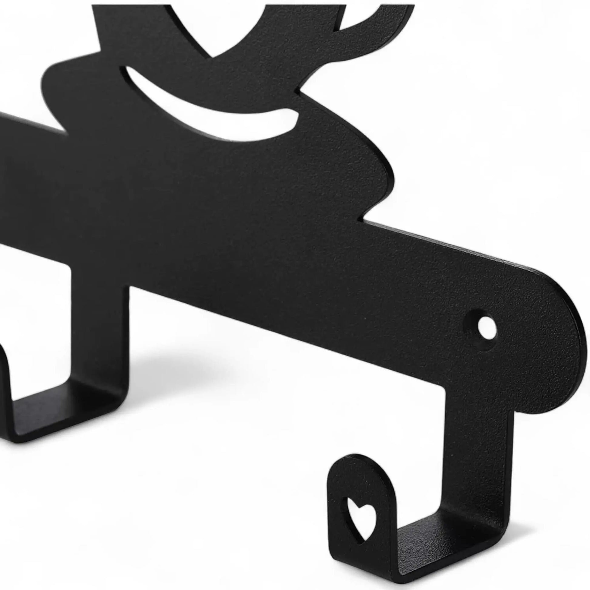 Coffee Mug Holder Wall Mounted – Metal Rack with Heart Hooks  Geniogoods