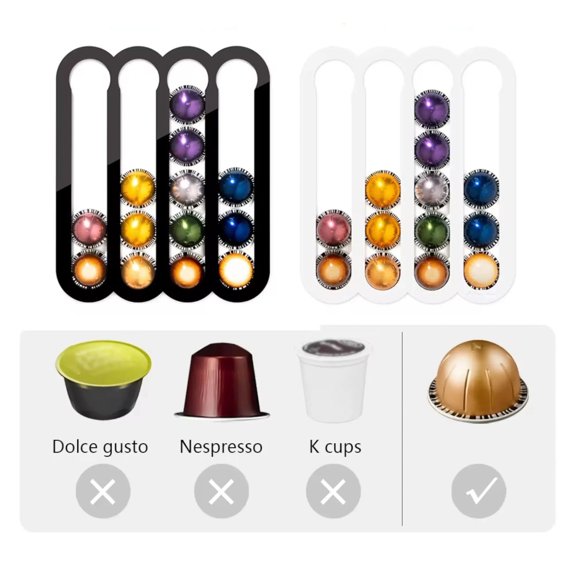 Coffee Pod Holder | Stylish & Space-Saving Capsule Organizer Geniogoods