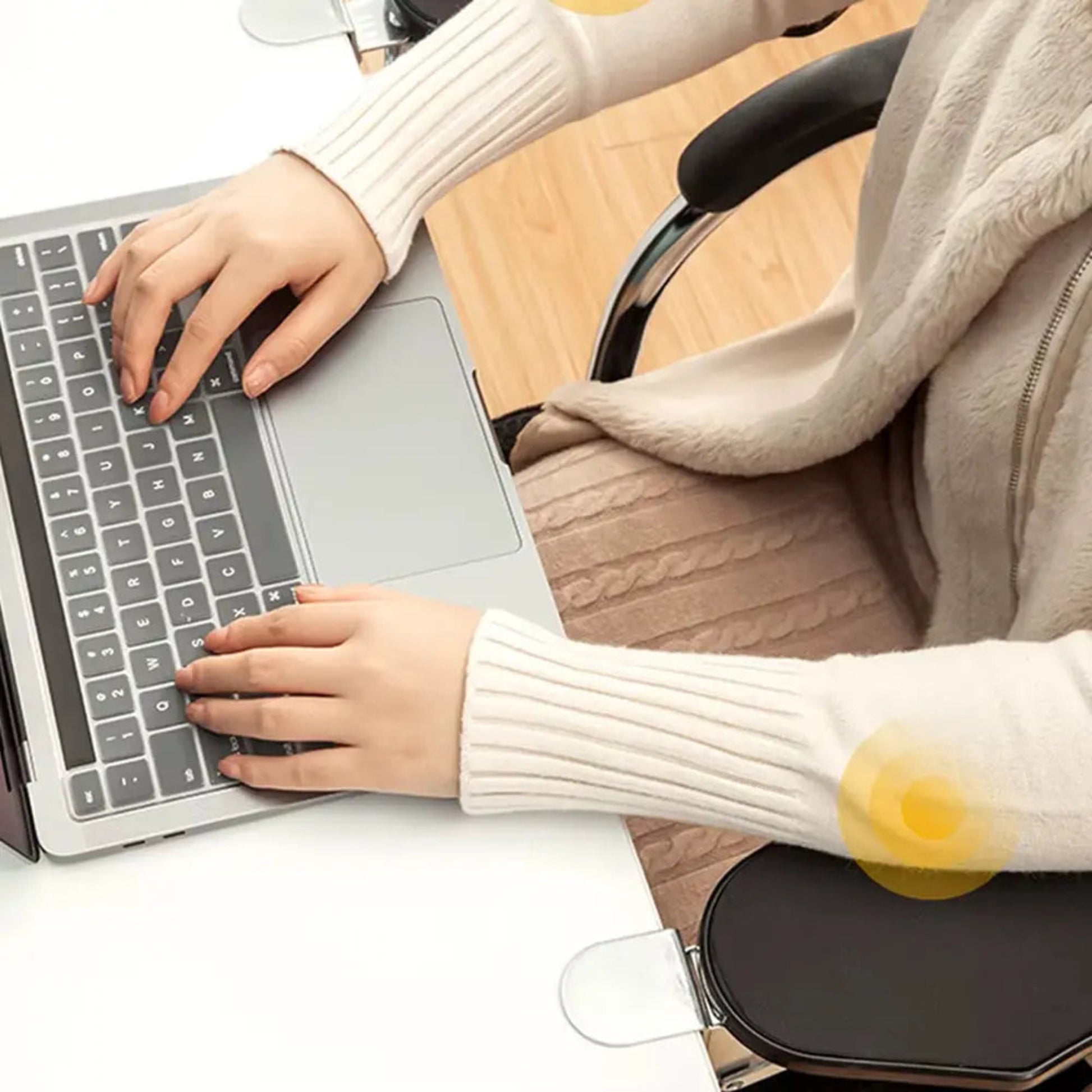 Computer Desk Arm Rest Pad – Foldable Ergonomic Wrist Support