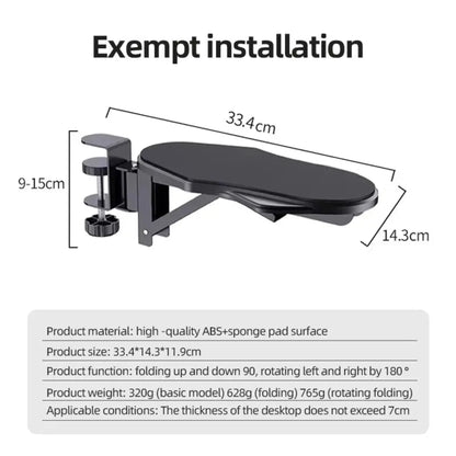 Computer Desk Arm Rest Pad – Foldable Ergonomic Wrist Support