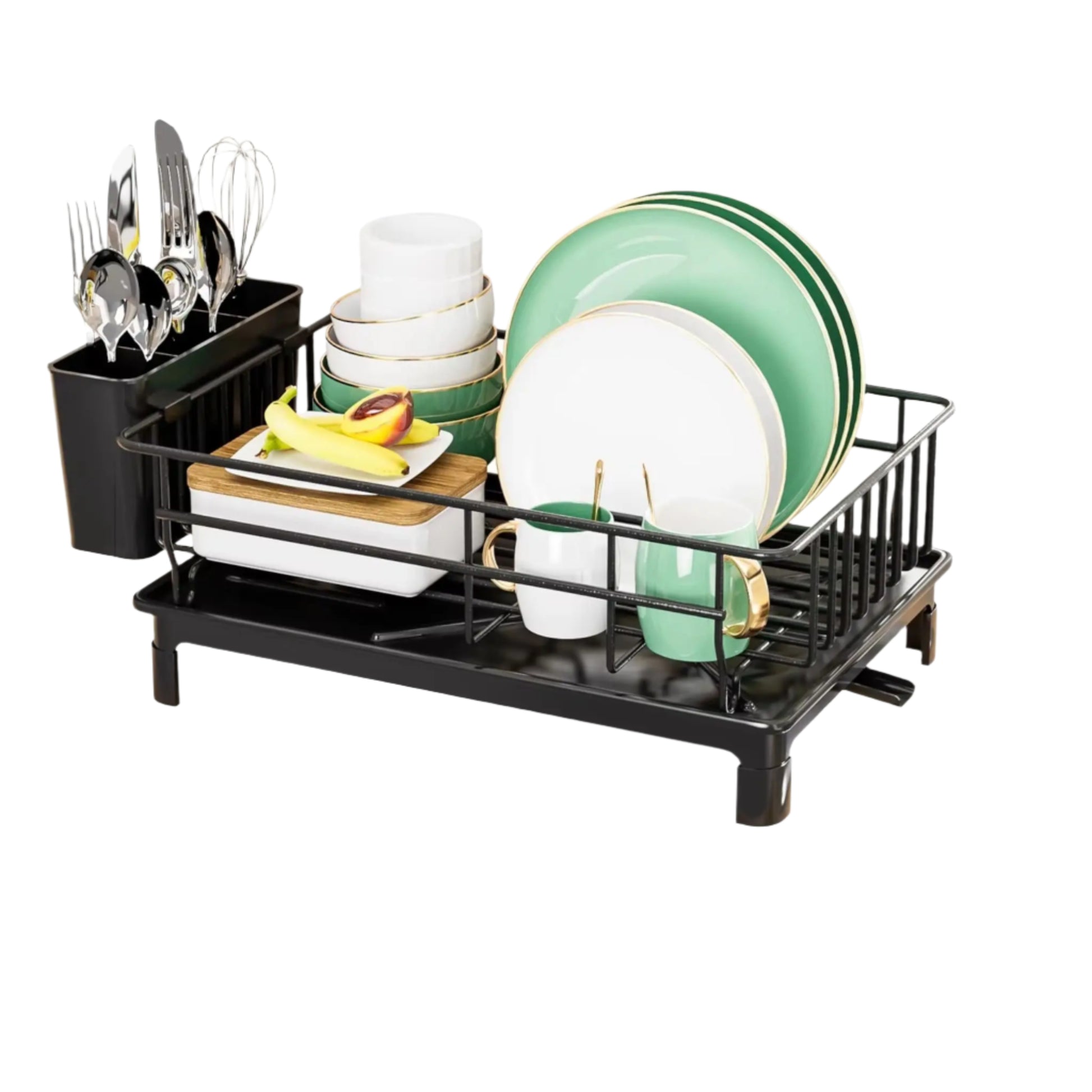 Dish Draining Rack | Space-Saving Kitchen Organizer – GenioGoods