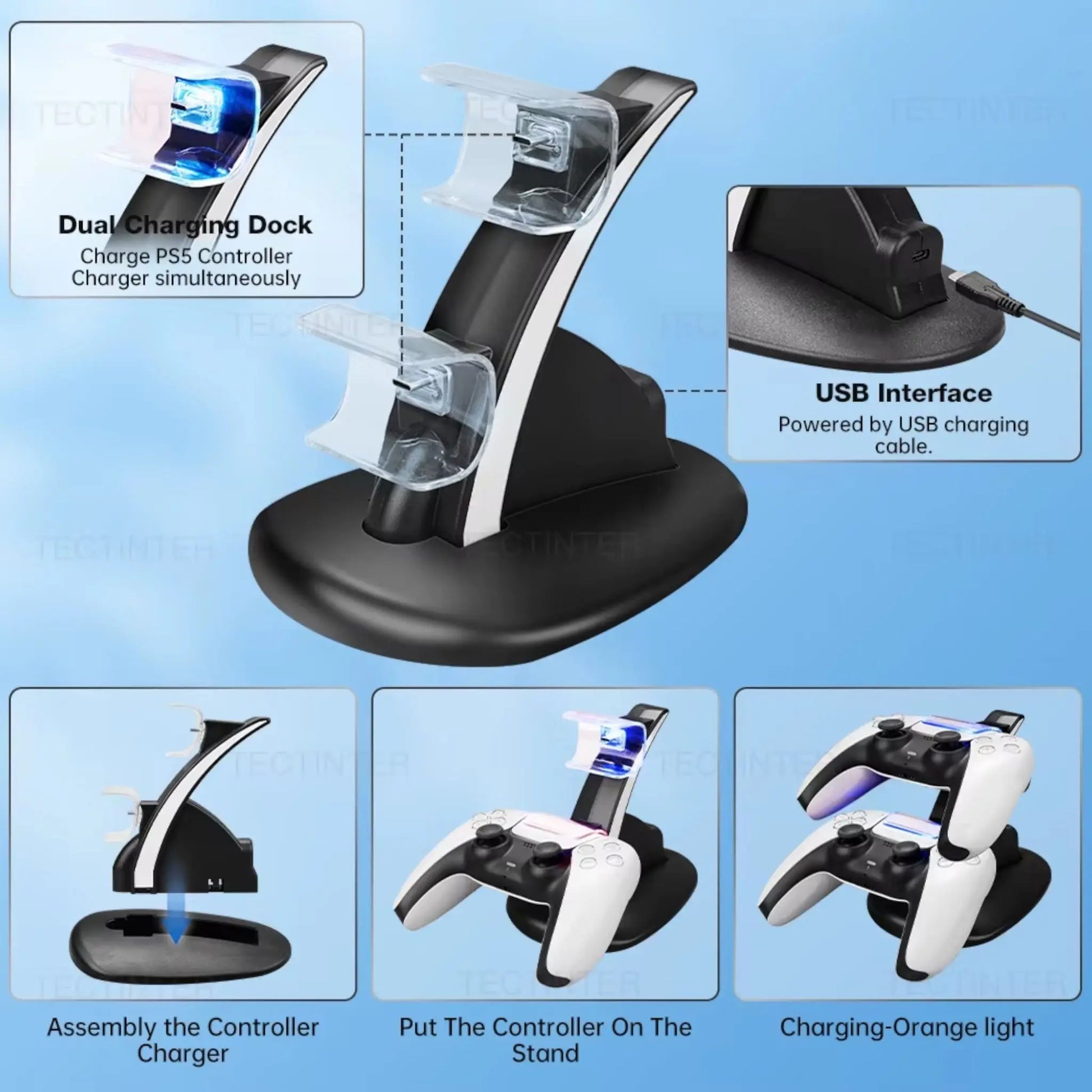 Dual Controller Charging Dock – Compatible with PlayStation 5  Geniogoods