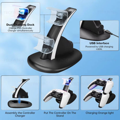 Dual Controller Charging Dock – Compatible with PlayStation 5  Geniogoods