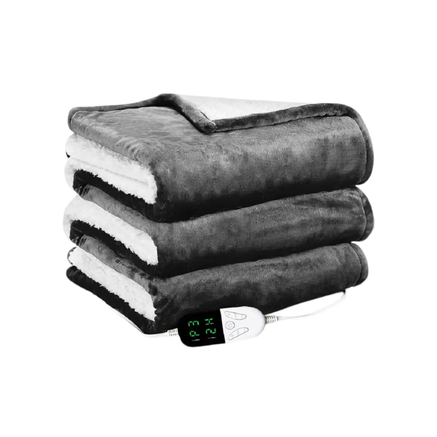 Electric Heated Cashmere Blanket – Adjustable Temperature and Timer with Fast Heating and Safety Features Geniogoods