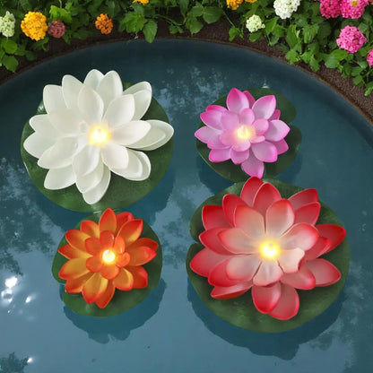 Floating Lotus LED Water Lamp – 6PCS Multicolor Pond & Garden Light  Geniogoods