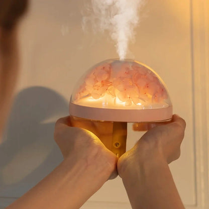 Flower LED Humidifier – USB Rechargeable Mist Maker with Night Light  Geniogoods