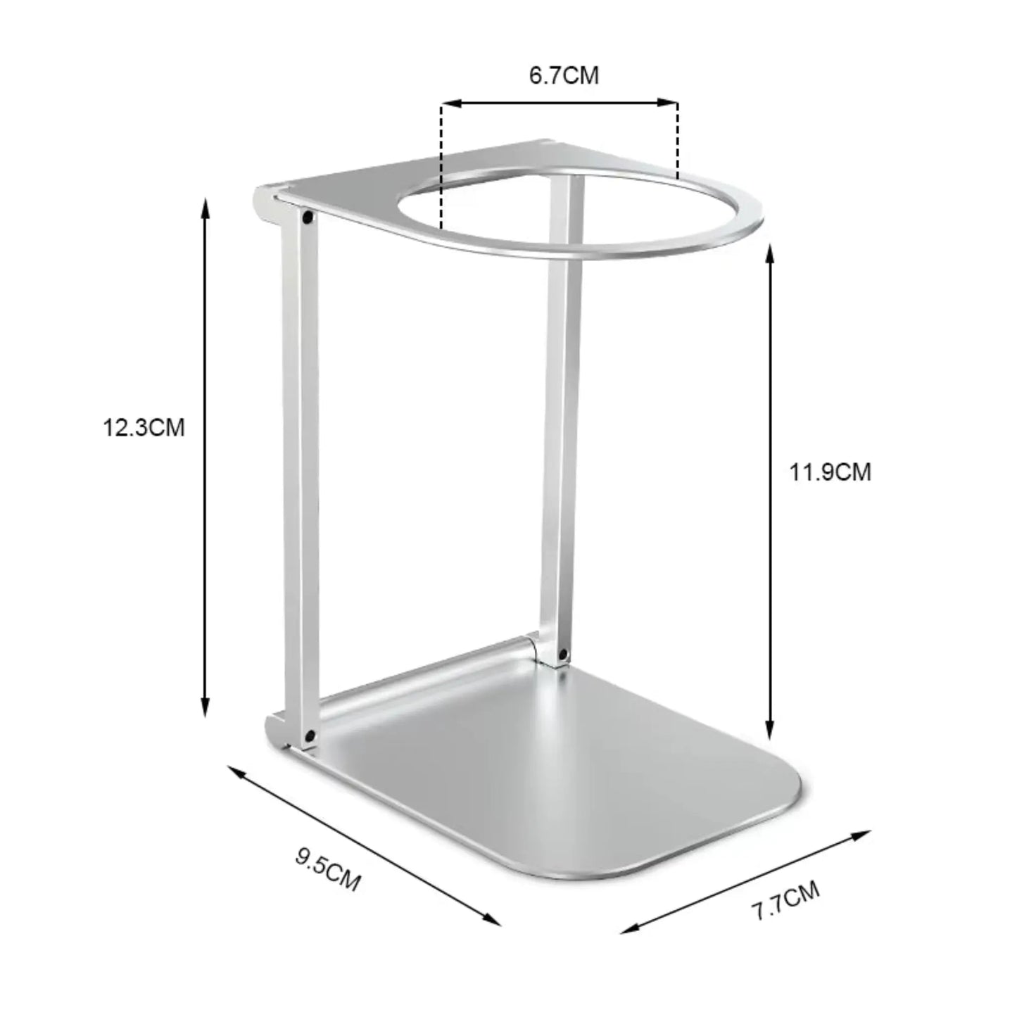 Foldable Coffee Drip Holder – Portable Aluminum Stand for Espresso
