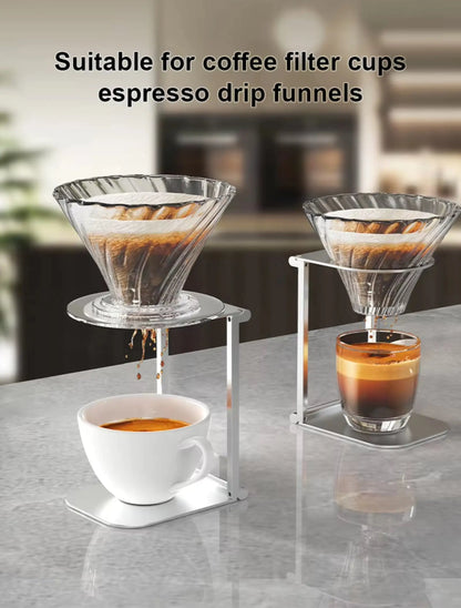 Foldable Coffee Drip Holder – Portable Aluminum Stand for Espresso