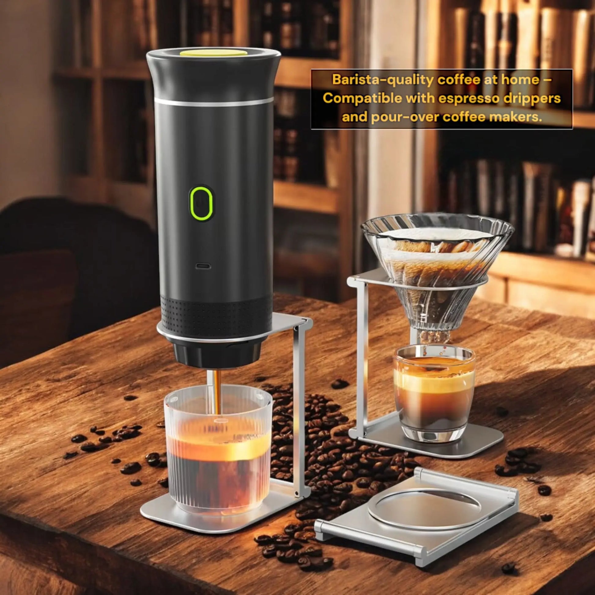 Foldable Coffee Drip Holder – Portable Aluminum Stand for Espresso  Geniogoods