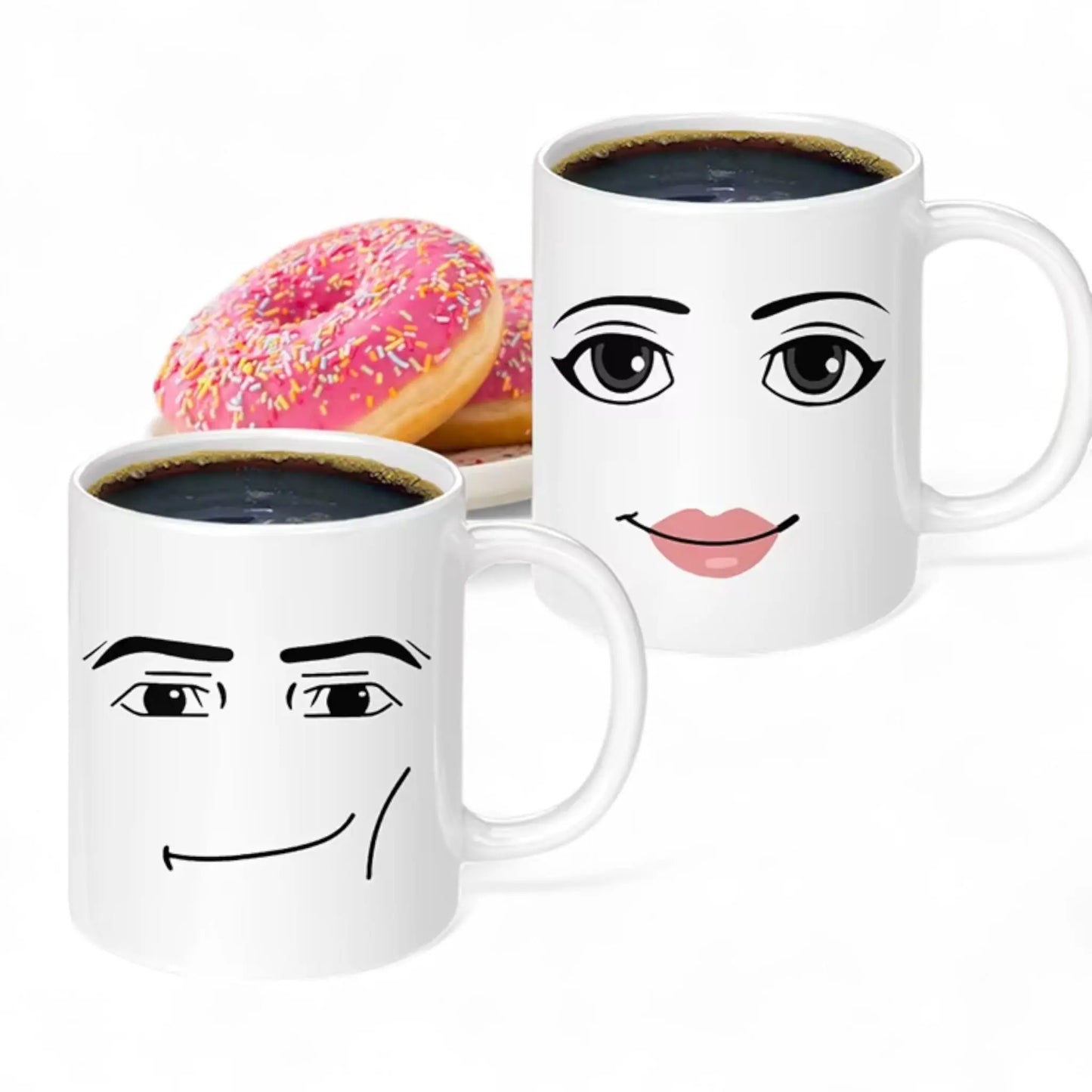 Funny Face Coffee Mug – Cute 11oz Gift for Gamers & Coffee Lovers  Geniogoods