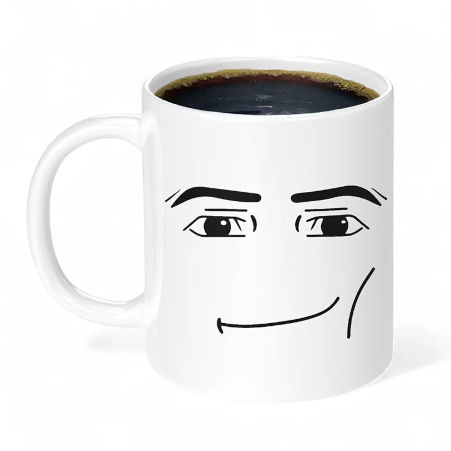 Funny Face Coffee Mug – Cute 11oz Gift for Gamers & Coffee Lovers  Geniogoods
