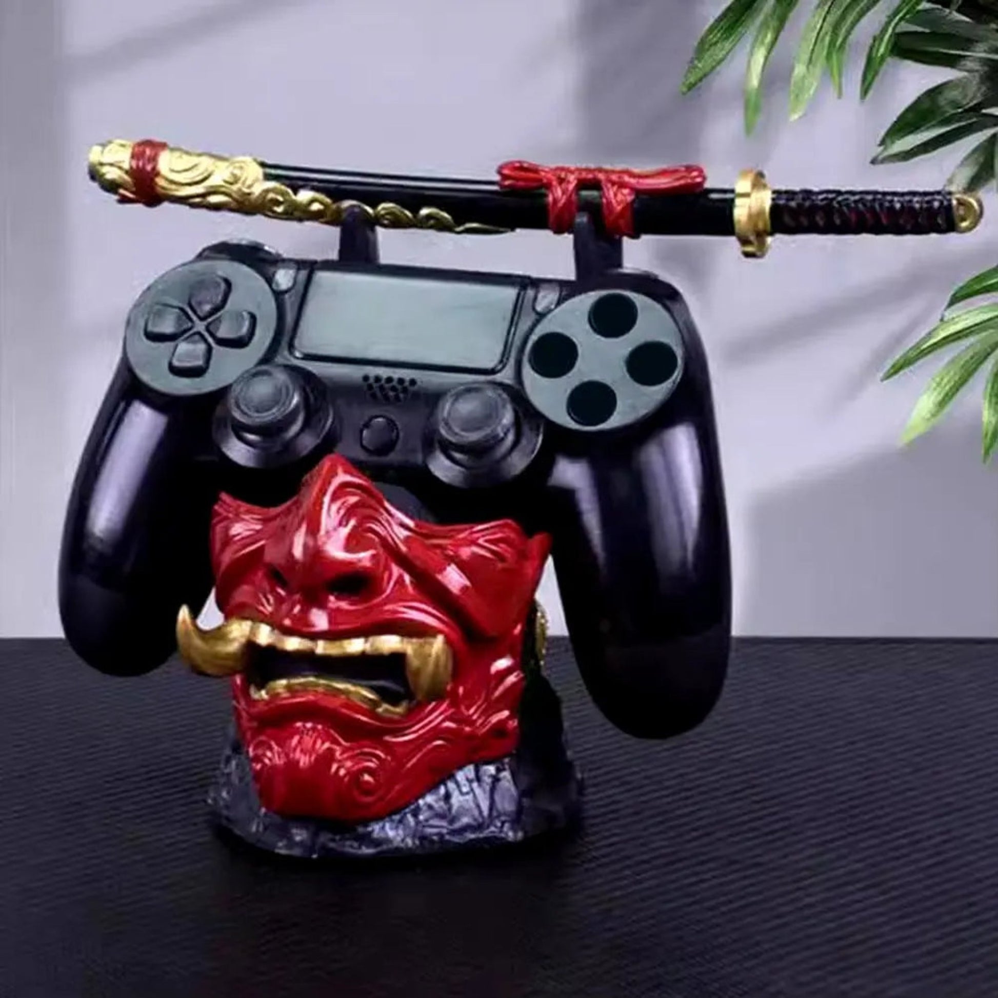 Game Controller Holder Stand | Universal Gaming Organizer with Katana Design