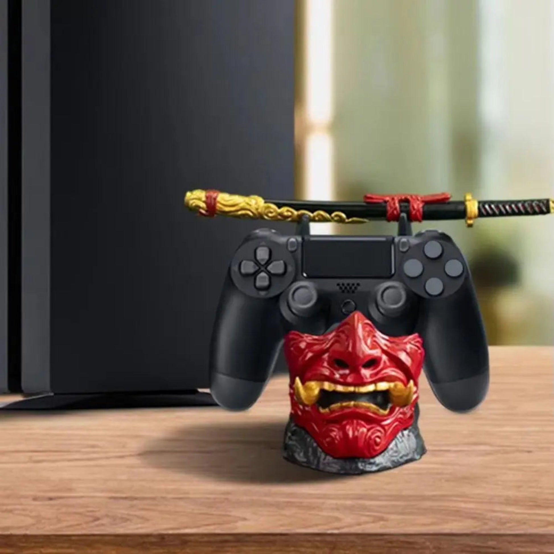 Game Controller Holder Stand | Universal Gaming Organizer with Katana Design