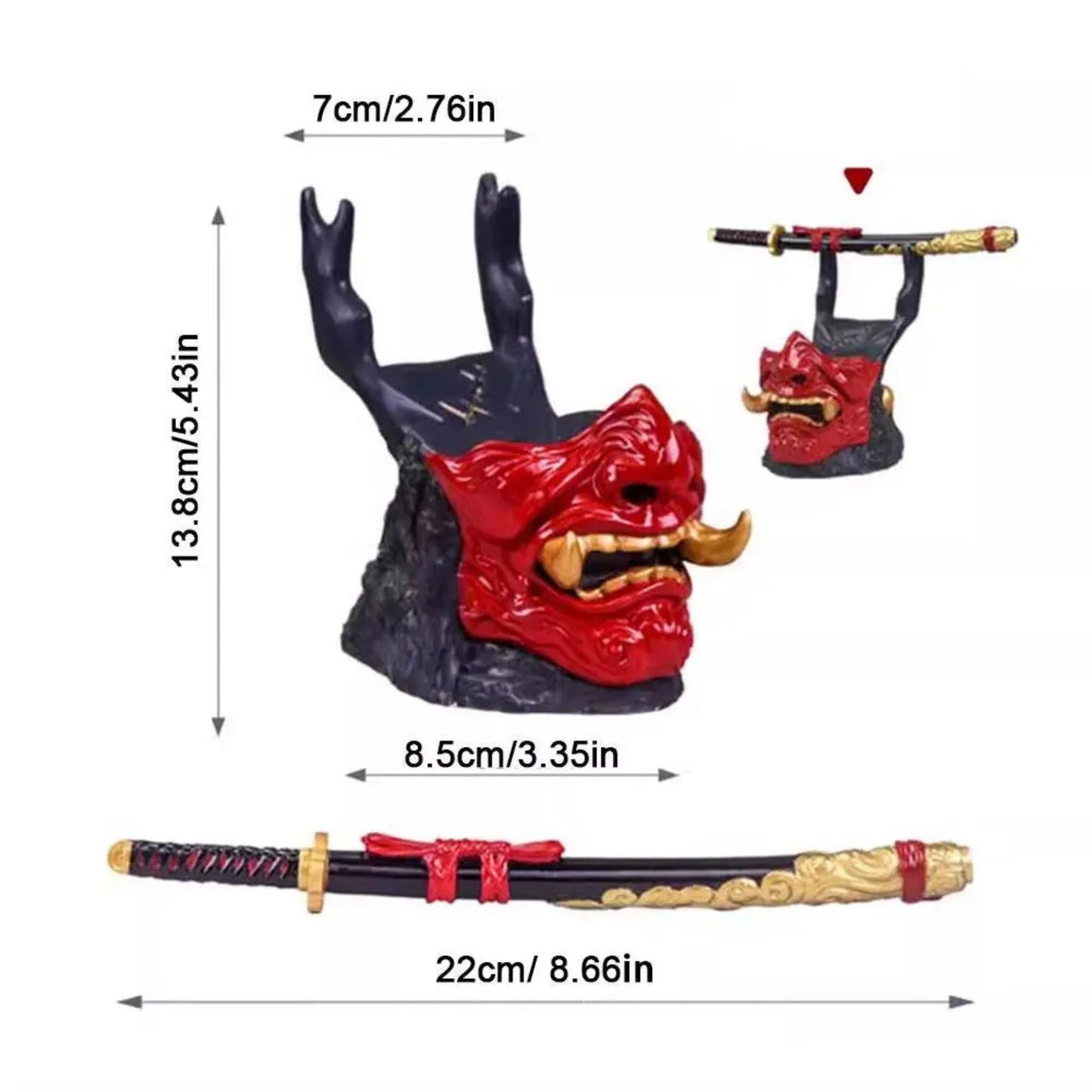 Game Controller Holder Stand | Universal Gaming Organizer with Katana Design