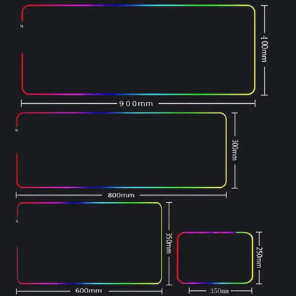 Gaming Mouse Pad - RGB Galaxy XL & L LED Desk Mat