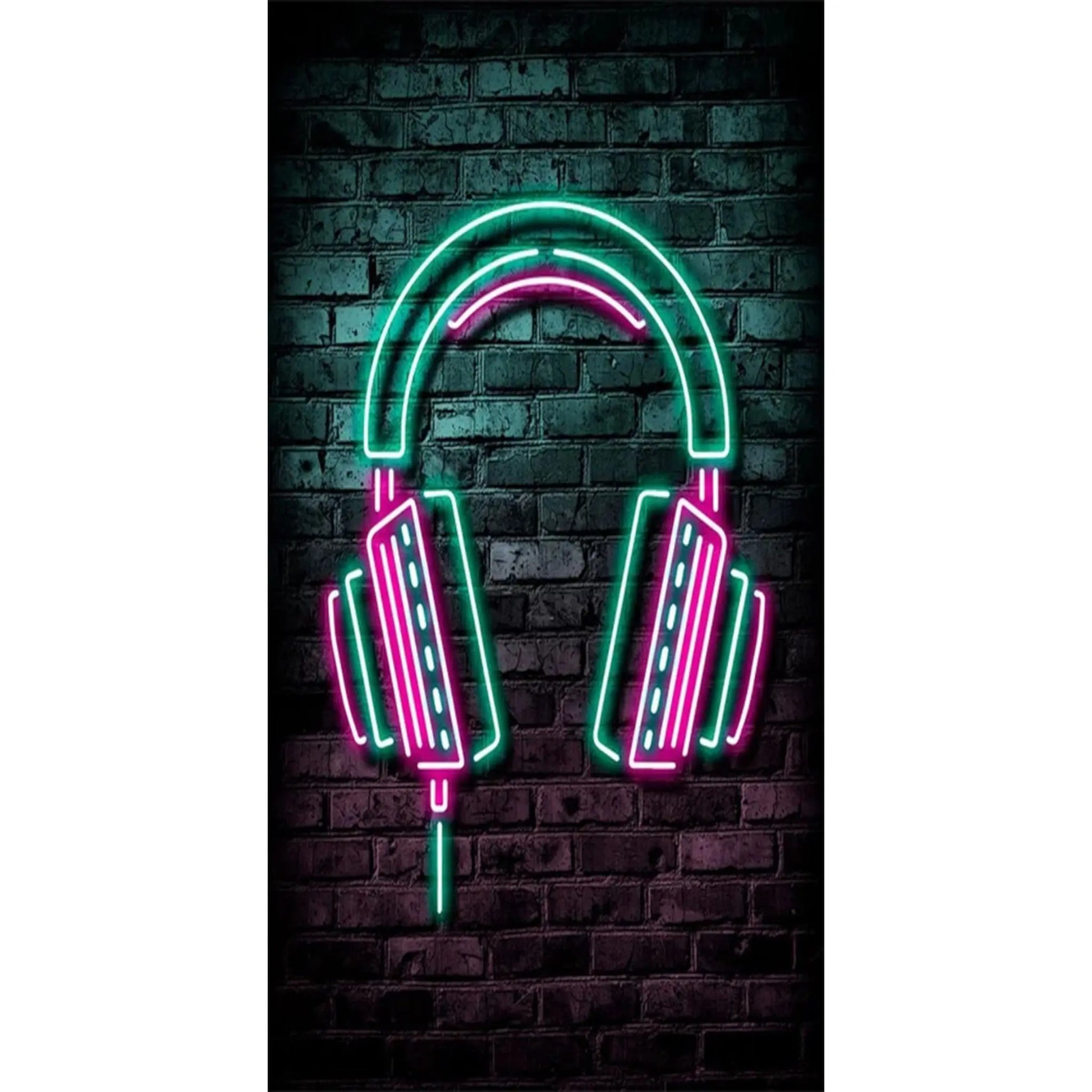 Gaming Neon "Eat Sleep Game Repeat" Canvas Poster Geniogoods