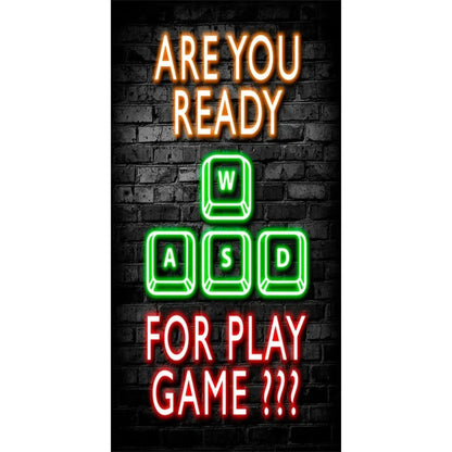 Gaming Neon "Eat Sleep Game Repeat" Canvas Poster Geniogoods