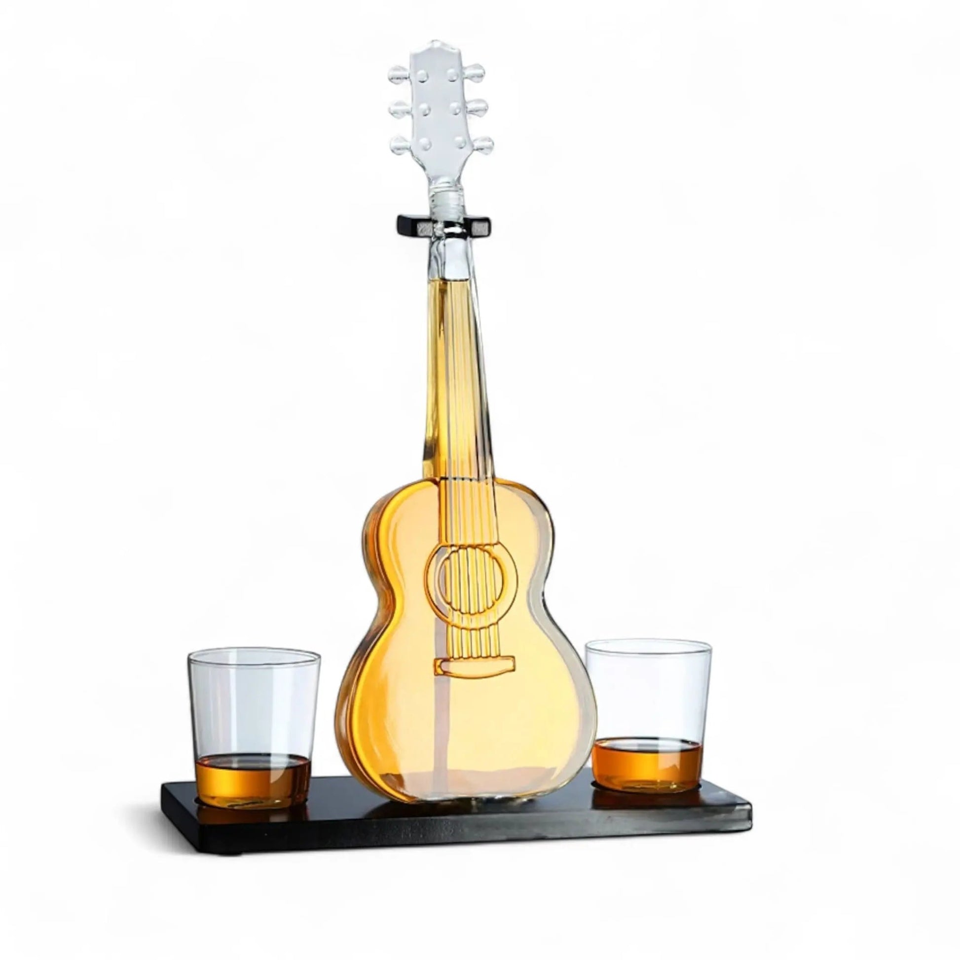 Guitar Whiskey Decanter – 1000ml Borosilicate Bottle with Stand  Geniogoods