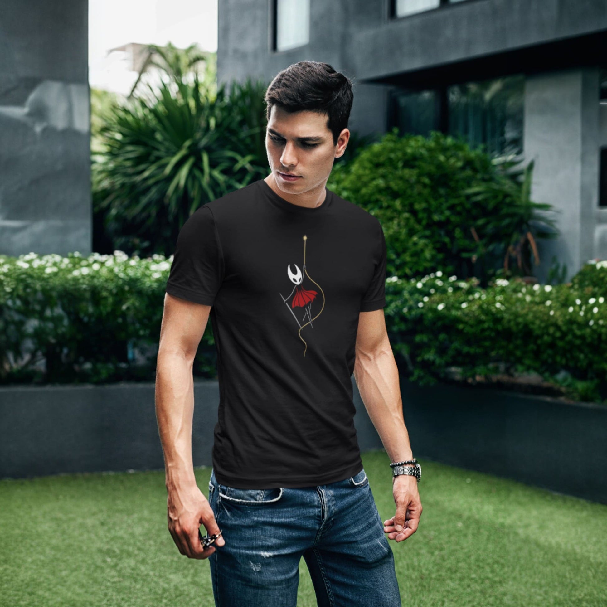 Silksong Ascension T-Shirt – Hornet Golden Thread Art – fan-made gamer merch by GenioGoods