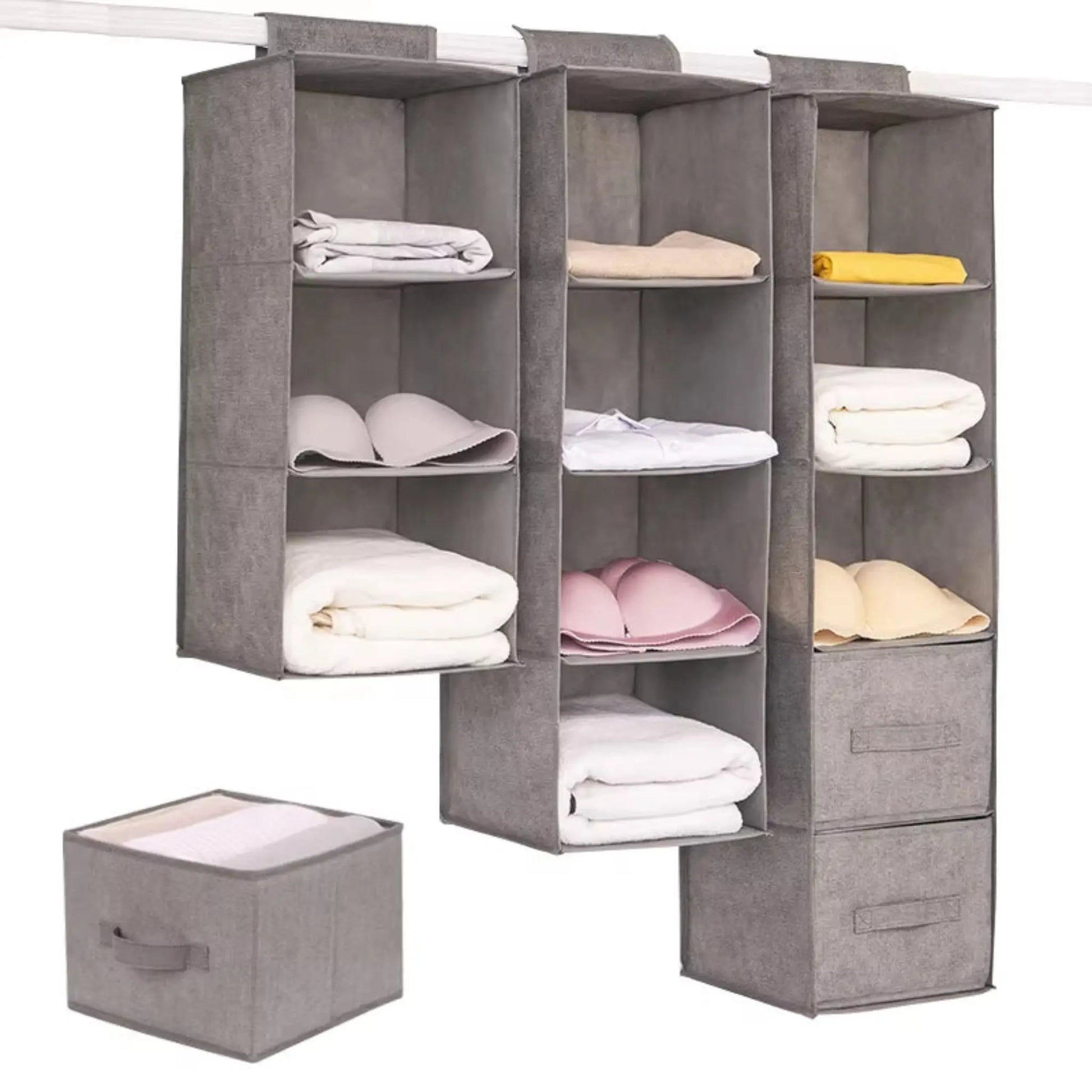 Hanging Closet Organizer | Space-Saving Storage with Drawers