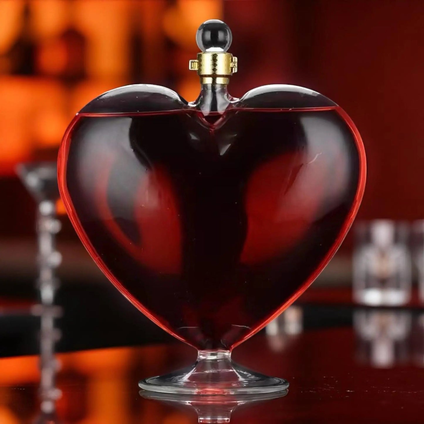 Heart shape wine decanter – creative glass wine dispenser gift  Geniogoods