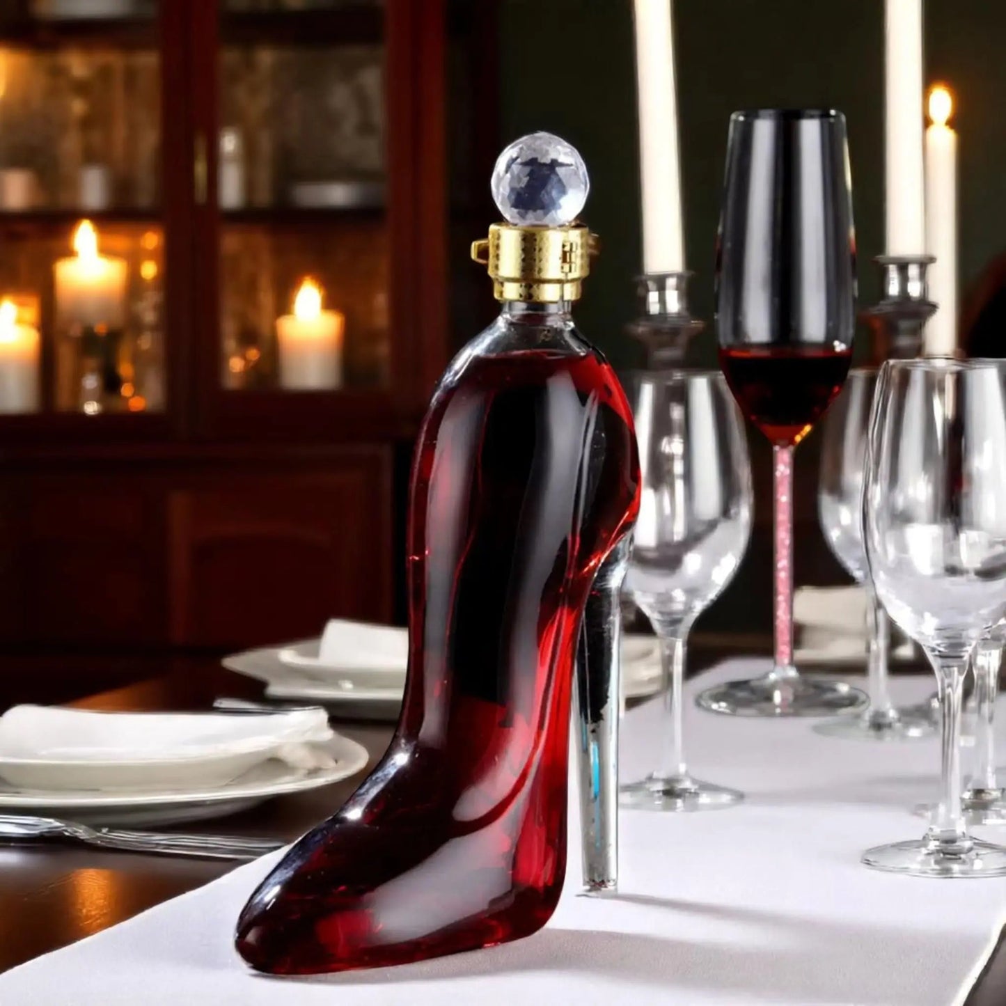 High Heel Wine Bottle – Creative Glass Decanter Gift for Women  Geniogoods