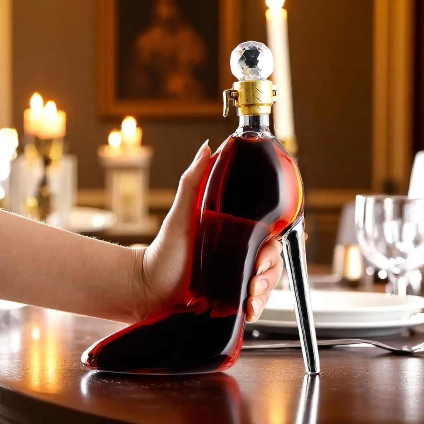 High Heel Wine Bottle – Creative Glass Decanter Gift for Women  Geniogoods