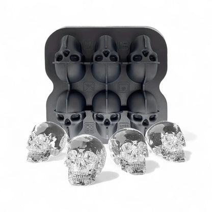 Ice cube mold set – silicone bar tray with rose & gun shapes  Geniogoods