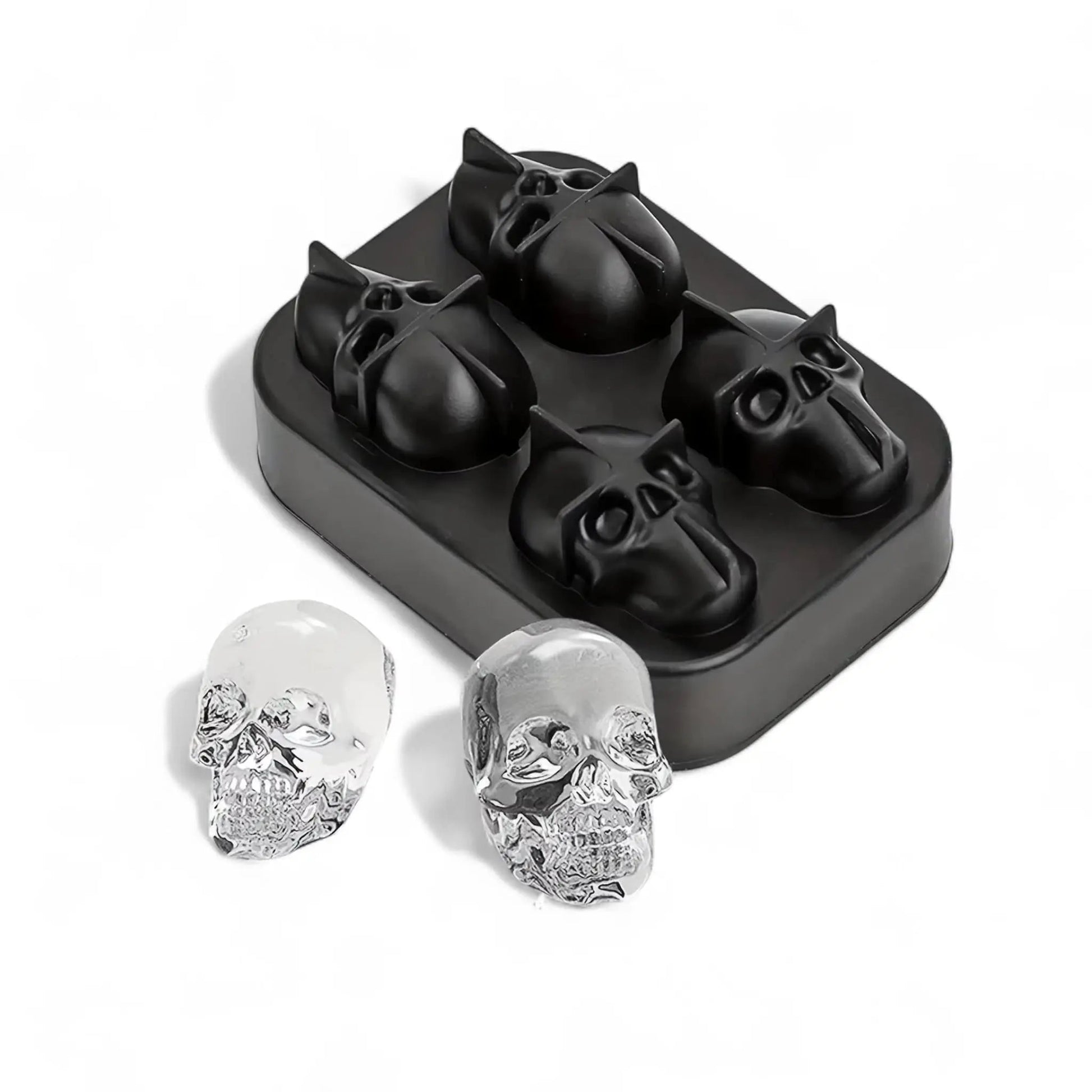 Ice cube mold set – silicone bar tray with rose & gun shapes  Geniogoods