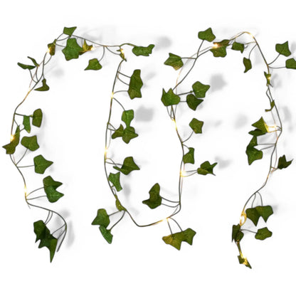Ivy String Lights with Artificial Leaves – LED Garland Decor  Geniogoods