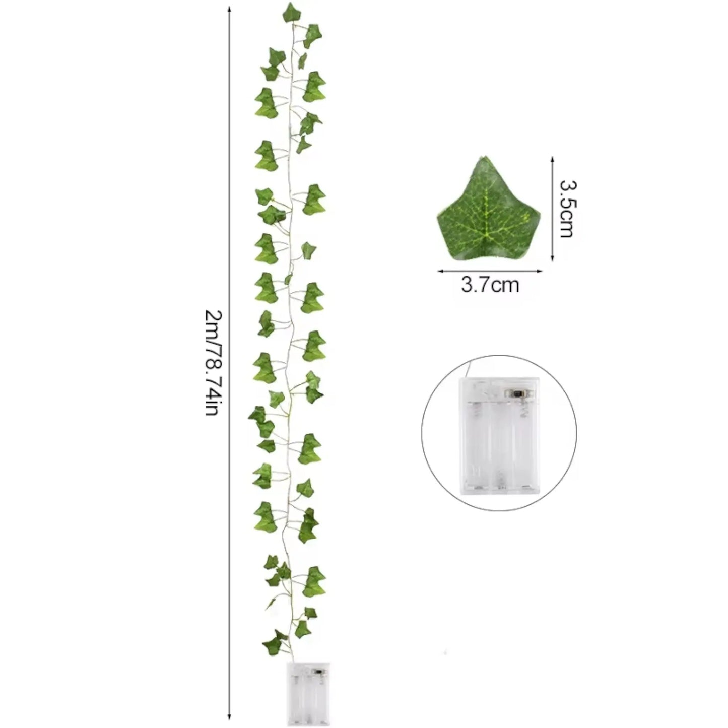 Ivy String Lights with Artificial Leaves – LED Garland Decor  Geniogoods