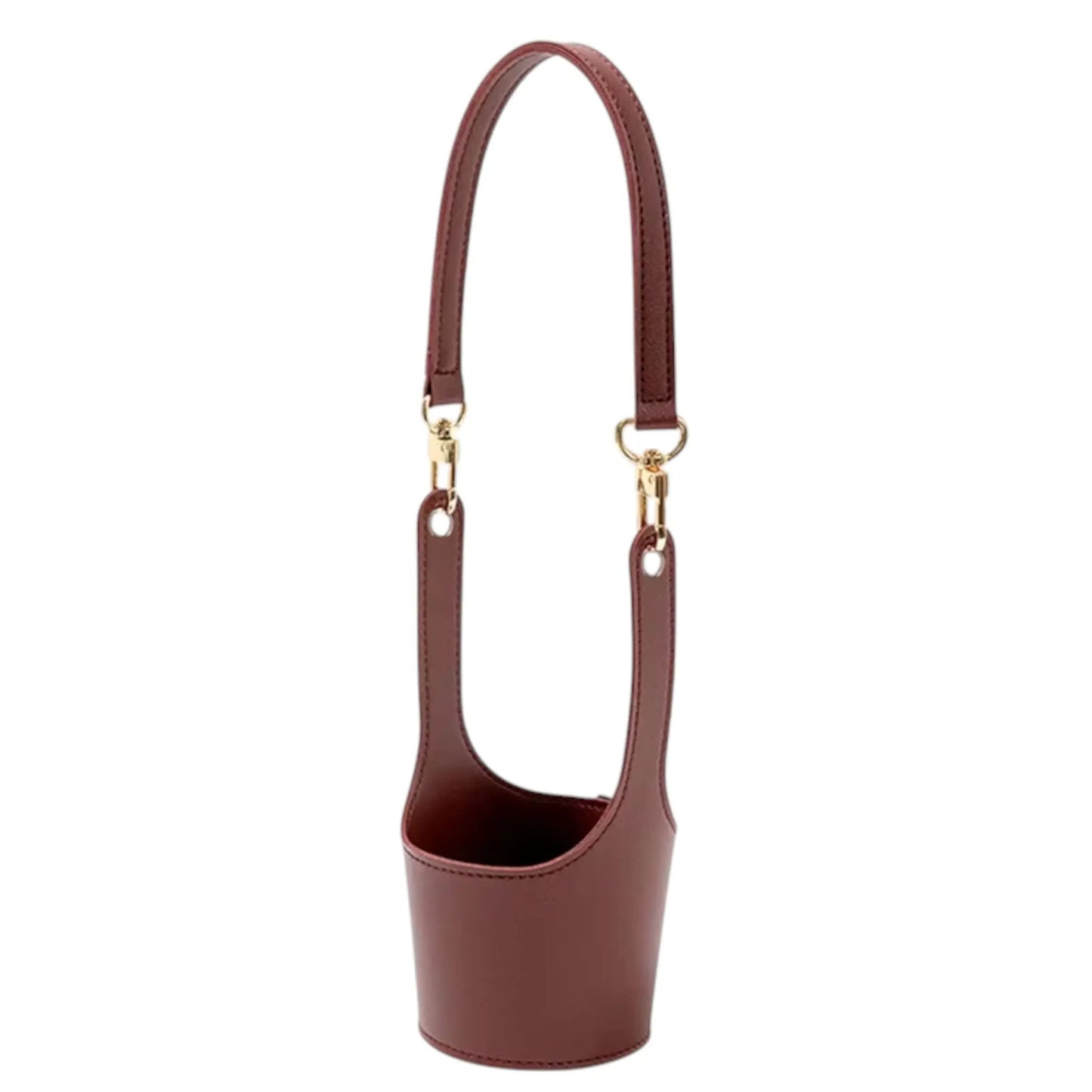 Leather Cup Cover Pouch – Portable Bottle Sleeve & Carrying Strap Geniogoods