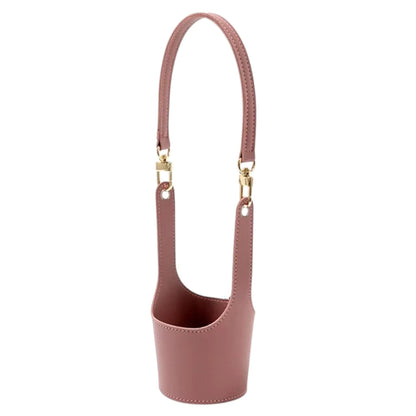 Leather Cup Cover Pouch – Portable Bottle Sleeve & Carrying Strap Geniogoods