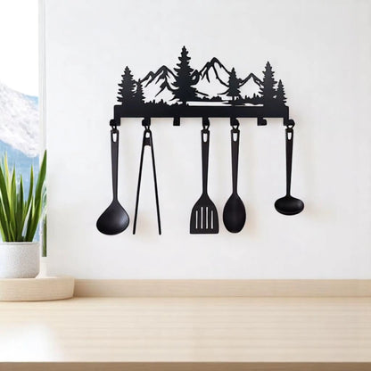 Metal Key Holder Wall Mounted – 7 Hook Decorative Organizer Rack  Geniogoods