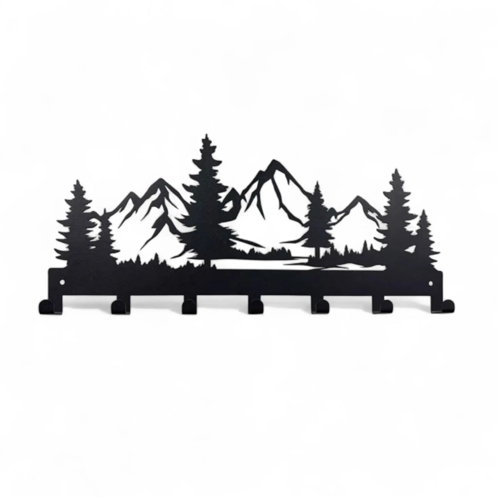 Metal Key Holder Wall Mounted – 7 Hook Decorative Organizer Rack  Geniogoods