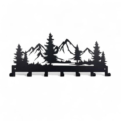 Metal Key Holder Wall Mounted – 7 Hook Decorative Organizer Rack  Geniogoods