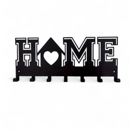 Metal Key Holder Wall Mounted – 7 Hook Decorative Organizer Rack  Geniogoods