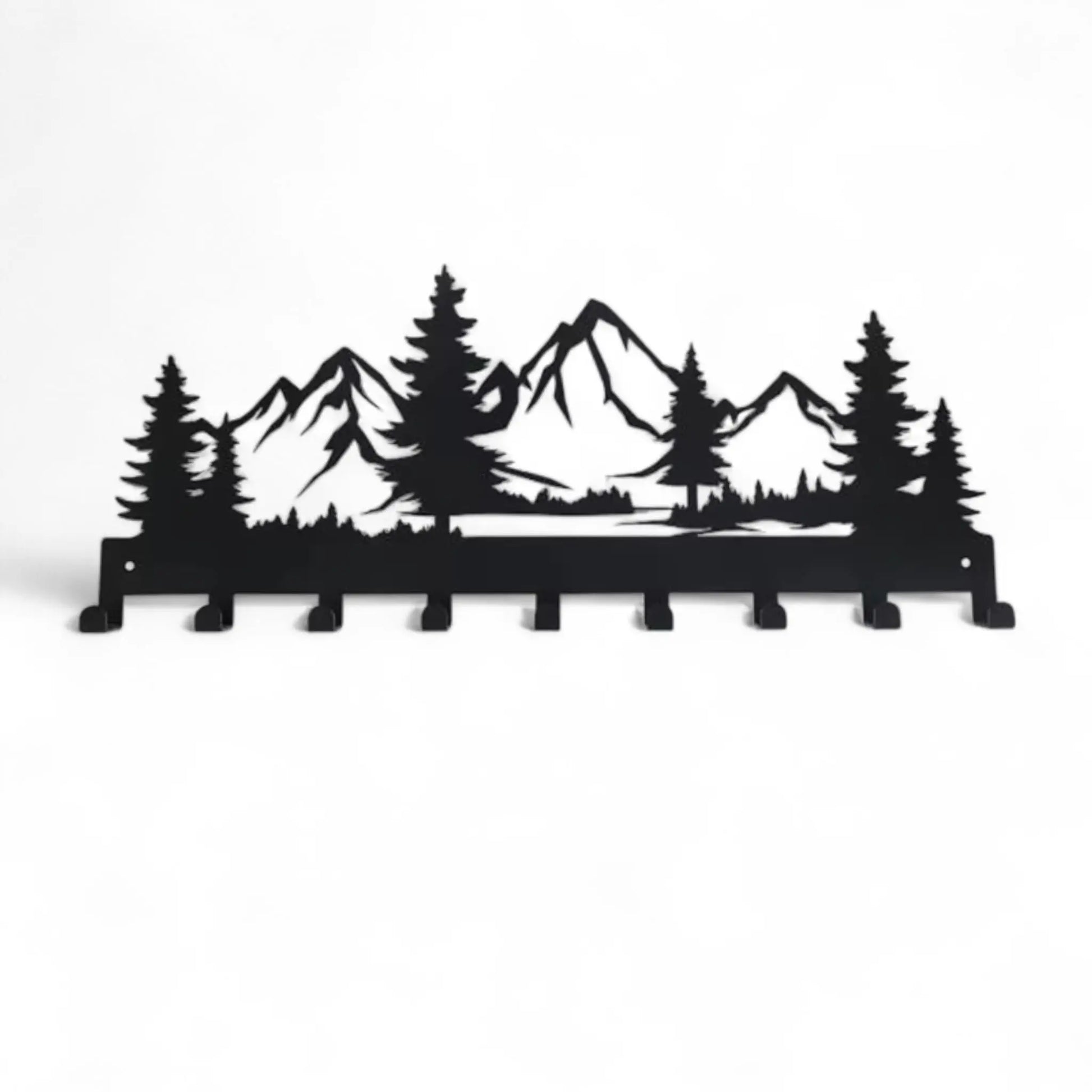 Metal Key Holder Wall Mounted – 7 Hook Decorative Organizer Rack  Geniogoods