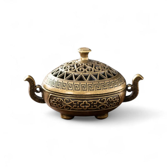 Mini Incense Burner with Hollow Design – Three-Legged Zen Home Decor  Geniogoods