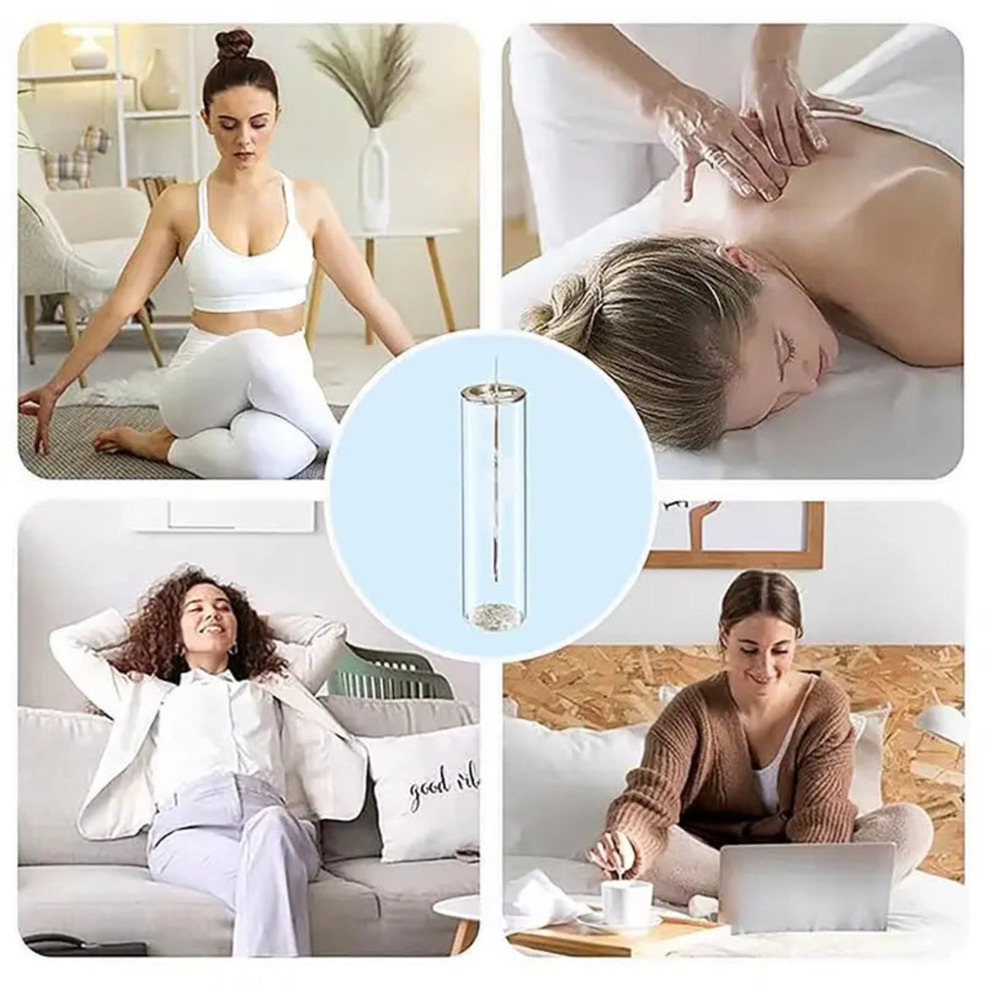 Modern Glass Incense Burner | Anti-Ash Design for Yoga & Meditation