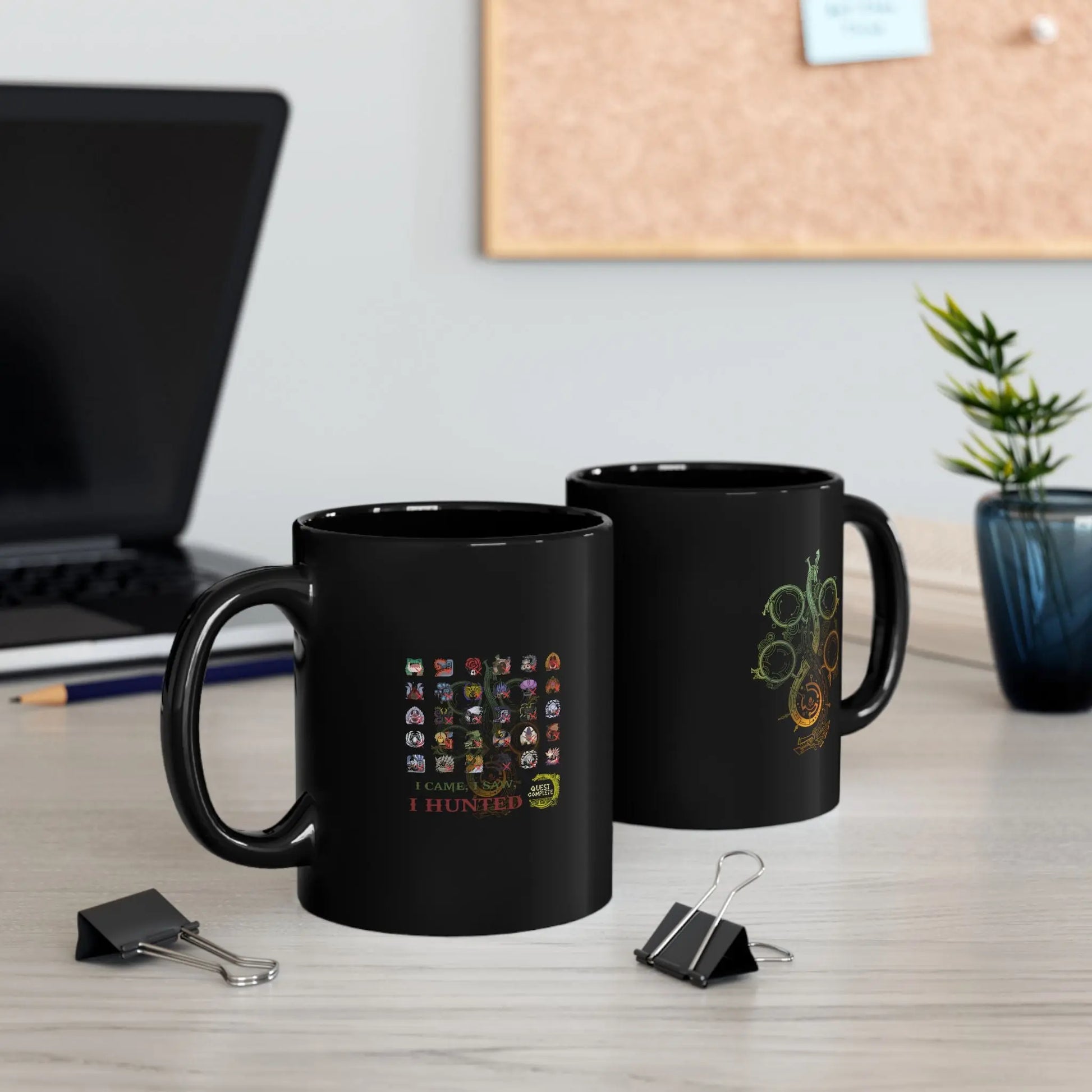Monster Hunter Wilds Black Coffee Mug – Hunting Record 11oz & 15oz  Geniogoods