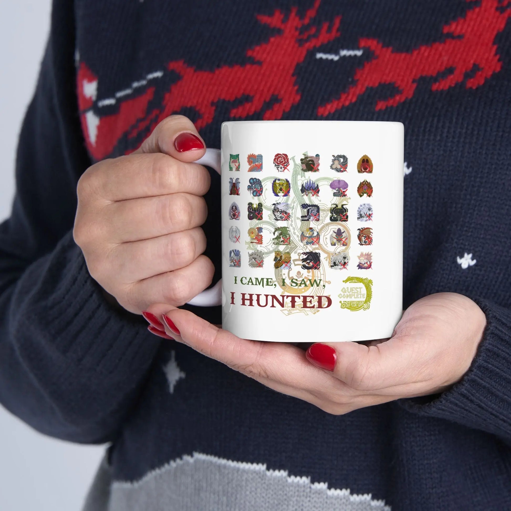 Monster Hunter Wilds Ceramic Mug – Inspirational Gamer Cup (11oz/15oz)  Geniogoods
