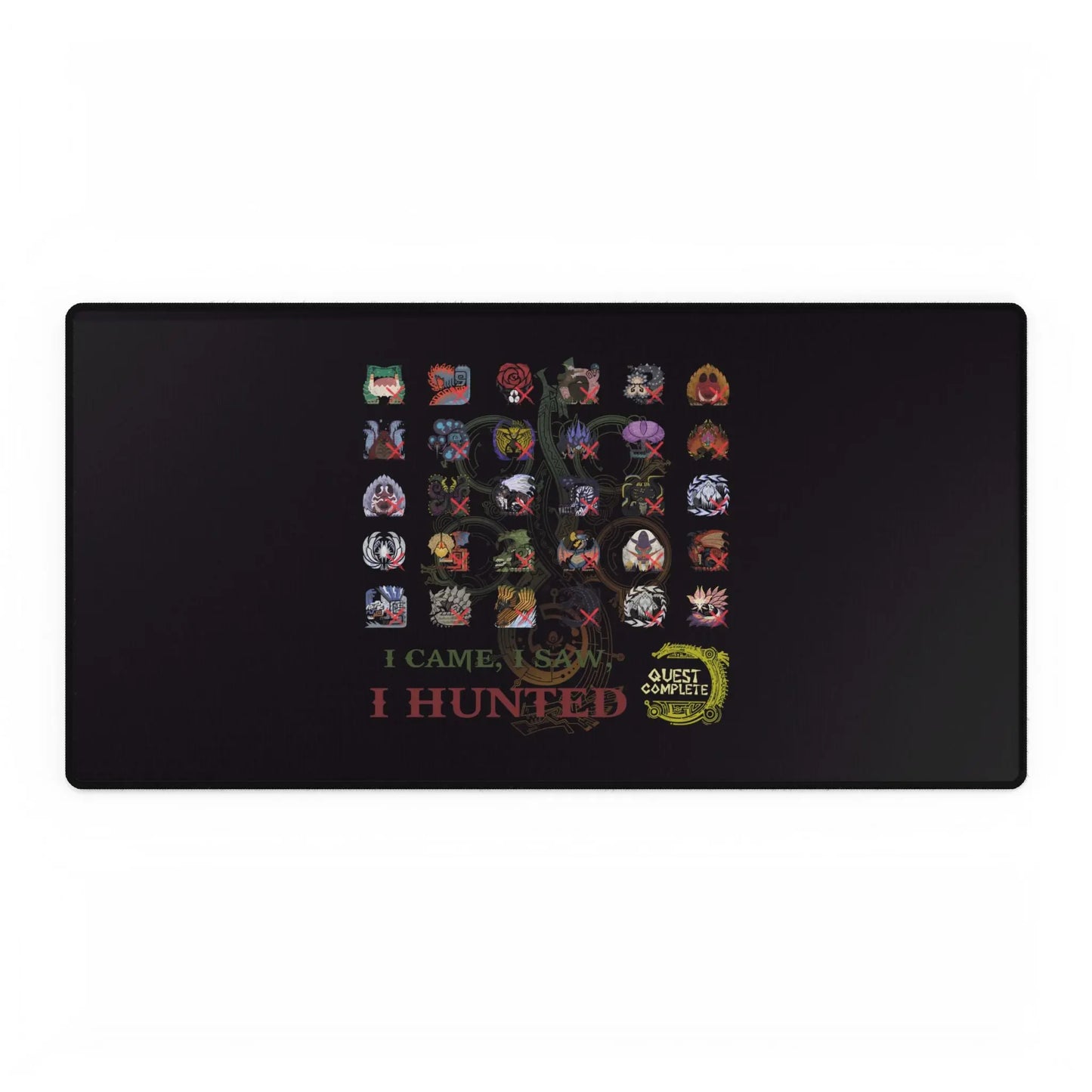 Monster Hunter Wilds Desk Mat – Epic Gaming Surface with Hunting Record Design  Geniogoods