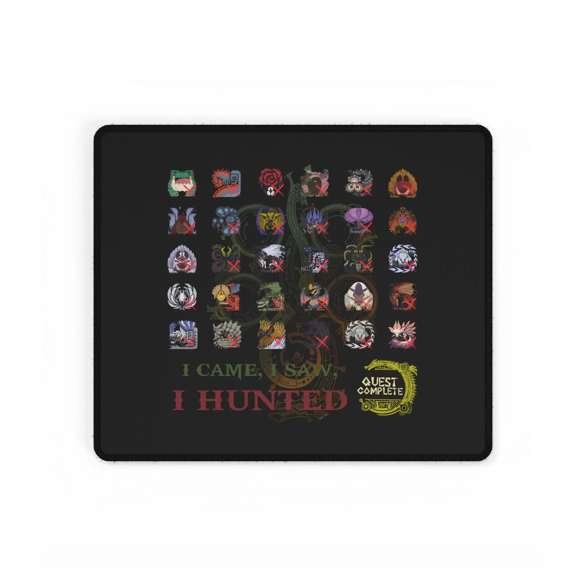 Monster Hunter Wilds Desk Mat – Epic Gaming Surface with Hunting Record Design  Geniogoods