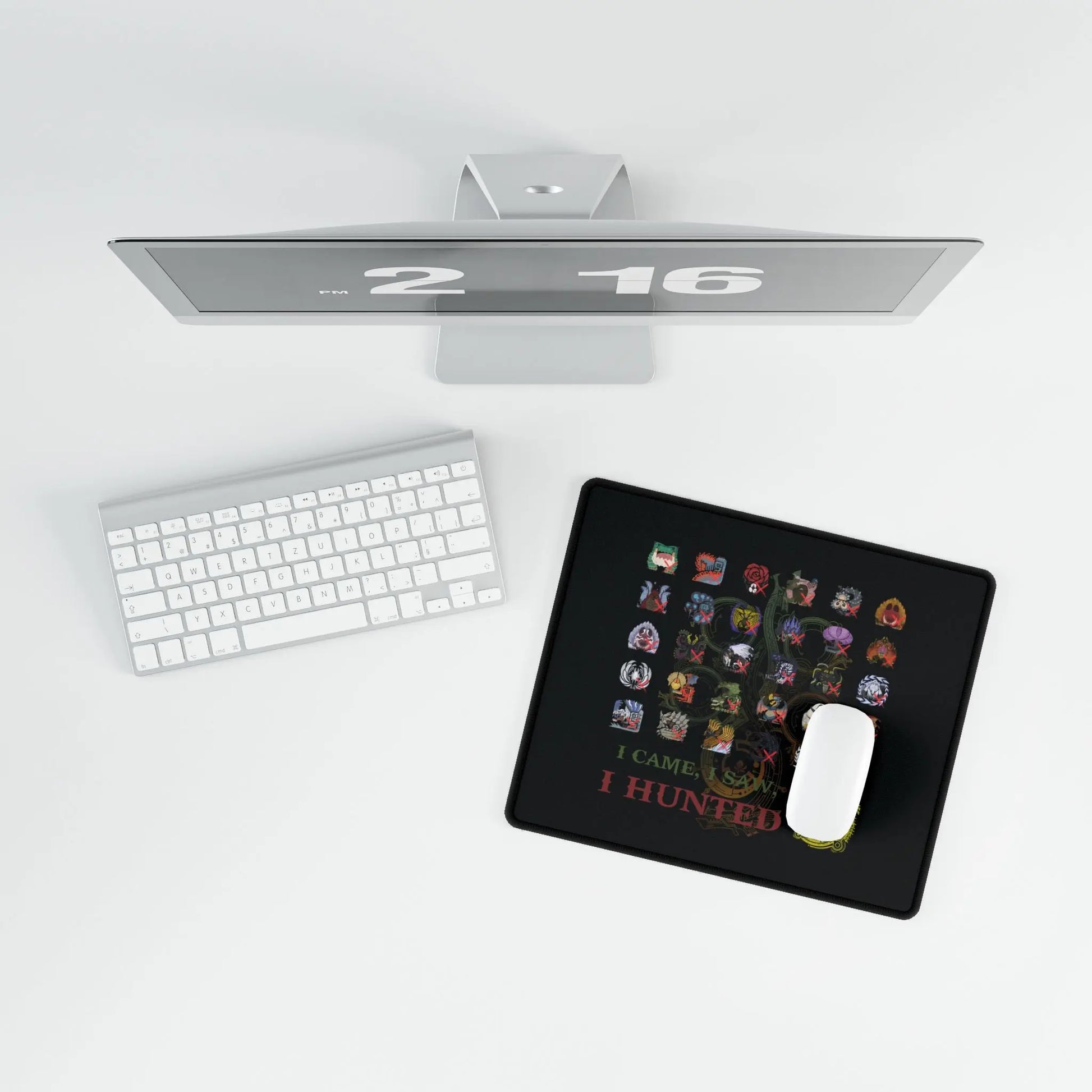 Monster Hunter Wilds Desk Mat – Epic Gaming Surface with Hunting Record Design  Geniogoods